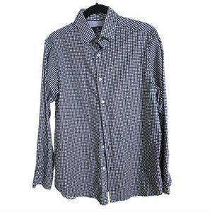 HART SCHAFFER MARX Checkered Dress Shirt Long Sleeves - Size Medium